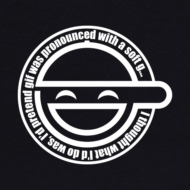 Laughing Man Gif (white) by YMMVSPSFD